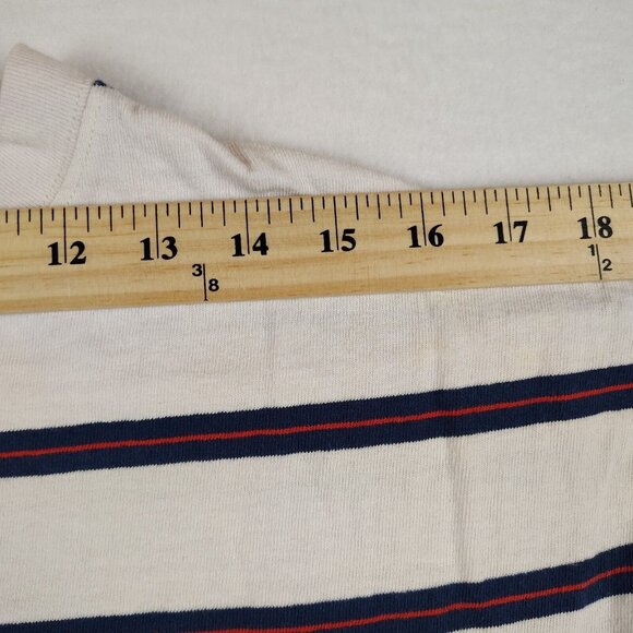 Madewell Tomboy Pocket Tee Dress in Stripe Organic Cotton Sz X Small - Picture 10 of 11